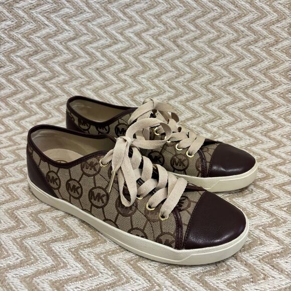 Michael Kors Shoes - Micheal Kors Women’s Shoes City Sneakers Logo Print